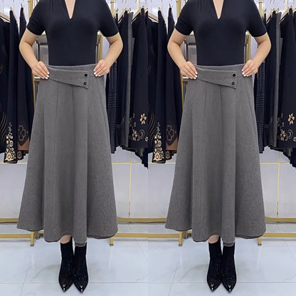 👗🎀【S-4XL】Mehko in modno padajoče jesensko zimsko krilo