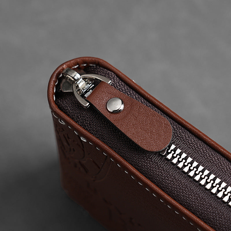 🔥🔥Nova in elegantna moška kratka denarnica z zadrgo v retro slogu.