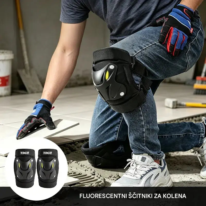 Fluorescentni zaščitni ščitniki za kolena za vse letne čase