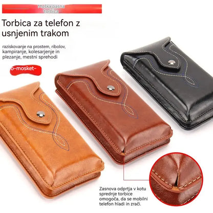 Riñonera multifuncional de doble capa para hombre