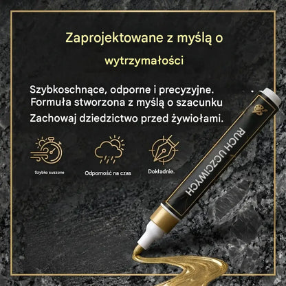 【Kup jeden, drugi otrzymasz gratis】🖍️Wodoodporny i odporny na blaknięcie pisak do naprawy oraz odnawiania napisów na płytach kamiennych.