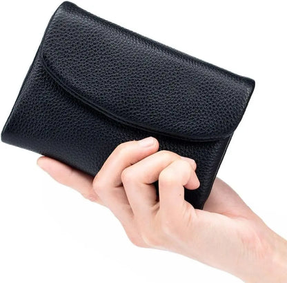 Unisex denarnica Pebble iz pravega usnja z RFID zaščito