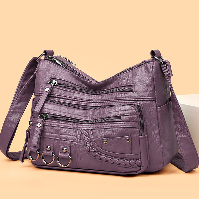 💥👜Nová velkoobjemová měkká kožená taška přes rameno/crossbody pro rok 2025