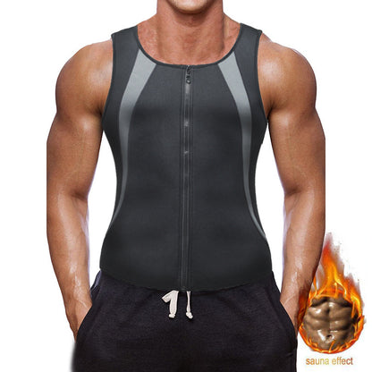 🔥【S-4XL】Męska kamizelka zapinana na suwak, modelująca brzuch