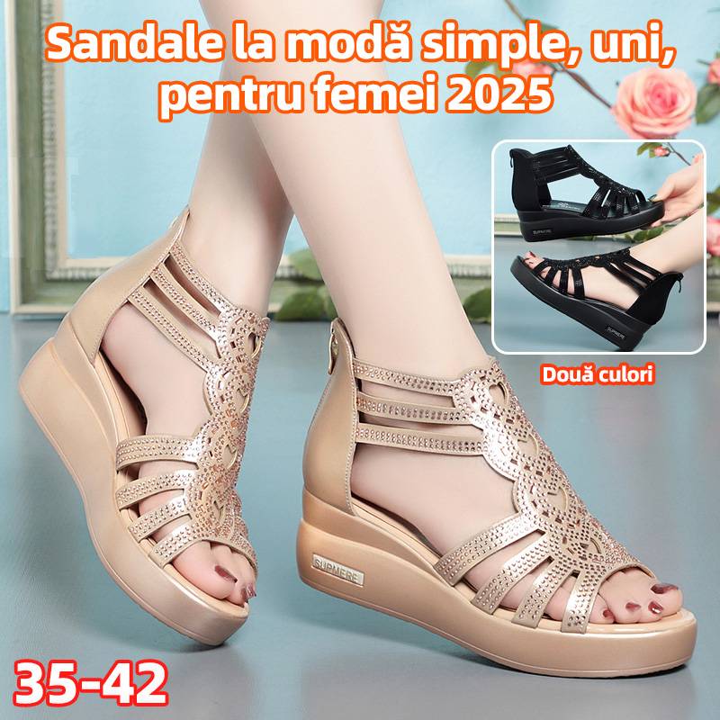 🔥👡【Rozmiary 35-42】Nowe modne sandały damskie w jednolitym kolorze