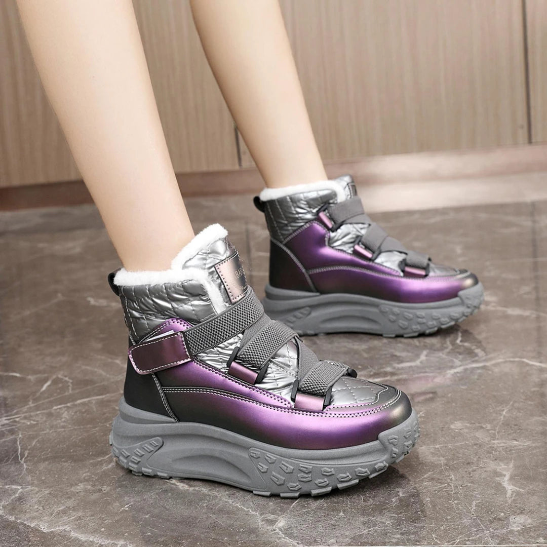 【Novinka 2026】【35-40】✨ Nové dámské boty na platformě s fleecovou podšívkou