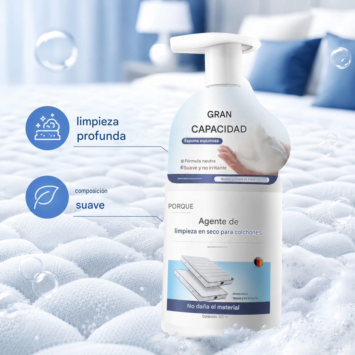 🔥 Limpiador de colchones, no requiere agua, elimina manchas de orina y otras manchas de los colchones Simmons.
