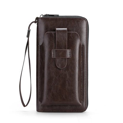 💼Nova ročno izdelana večnamenska moška denarnica iz pravega usnja