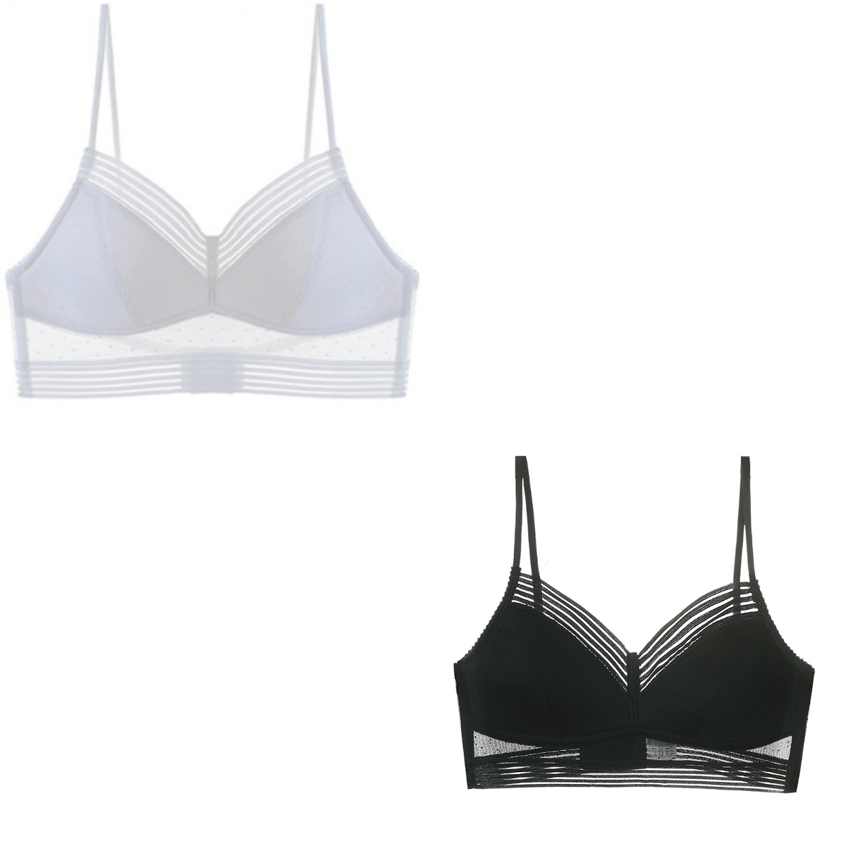 🌷🌈【2 sztuki】【S-3XL】👙Letni ultracienki koronkowy biustonosz w kształcie litery U z pięknym tyłem