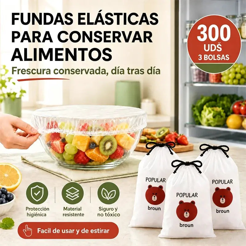 (300 unidades) Funda de plástico antibacteriana extragrande y gruesa apta para uso alimentario
