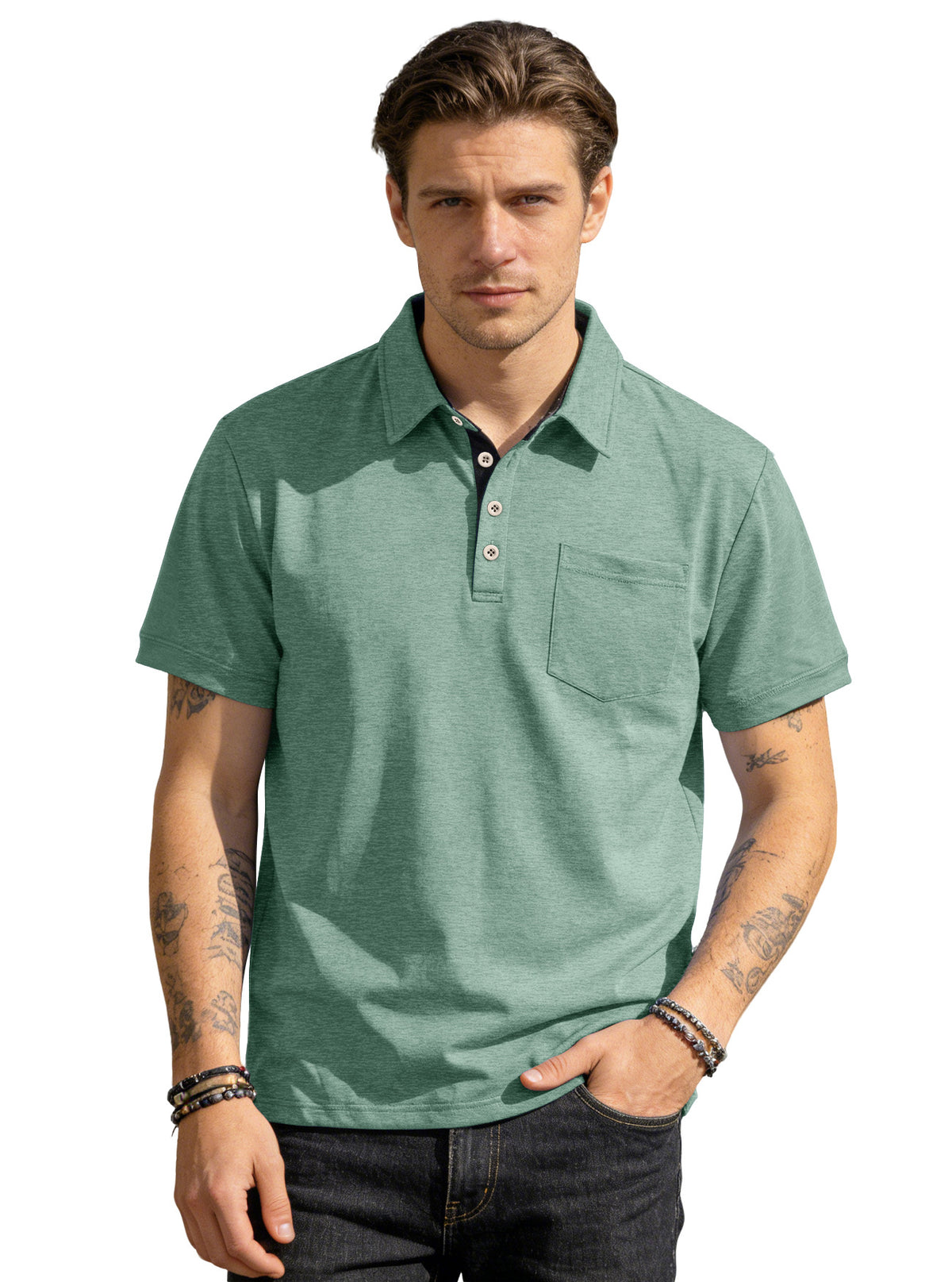 👔 Stylowy męski T-shirt w stylu casual na lato