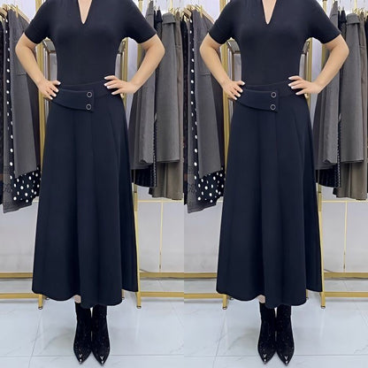 👗🎀【S-4XL】Mehko in modno padajoče jesensko zimsko krilo