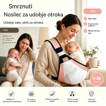 👶 Lahka ergonomska nosilka za dojenčke | Popolna za sprehode in potovanja ✈️