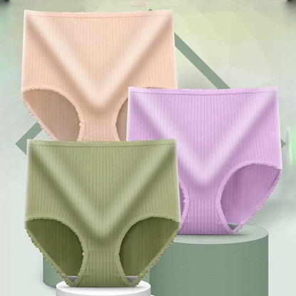 🩲【🔥8-delni komplet】Ženski dihajoči bombažni antibakterijski bikini, mehak in udoben, z visokim pasom, primeren za vsako postavo.
