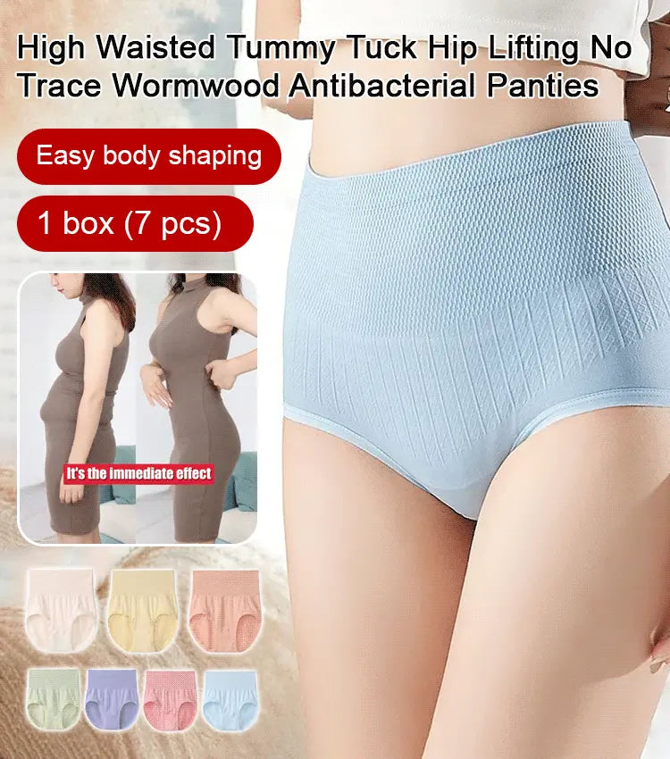 🔥【Compra 4, recibe 4 gratis】🔥 Último día – 50% de descuento – Bragas antibacterianas de talle alto que moldean el abdomen