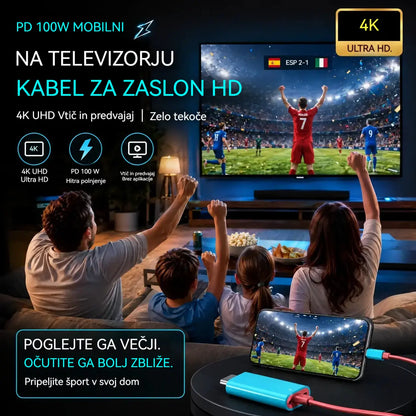 Adapterski kabel USB-C v HDMI za Switch