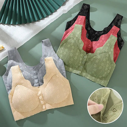 😍【Paket od 3 komada】Ženski bežični grudnjak s prednjim gumbima