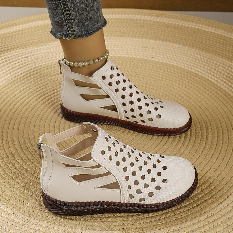 💥【35-40】Sandalias planas con agujeros transpirables para mujer - Verano fresco