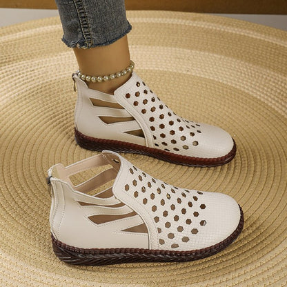 💥【35-40】Sandalias planas con agujeros transpirables para mujer - Verano fresco