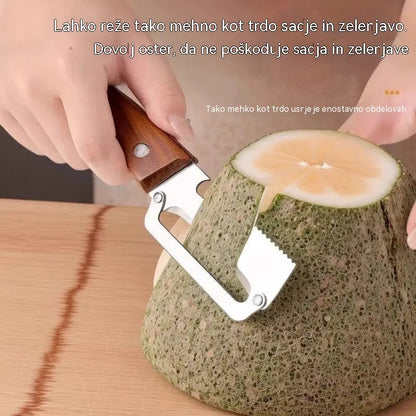 ✅Kupite enega in dobite enega brezplačno (2 artikla) 🧅🔪 Večnamenski kuhinjski lupilec 3 v 1: lupi, reže in odpira steklenice! 🔥