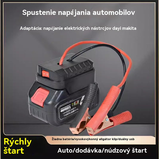 🚗🧰Multifunkčný konvertor skokového spustenia autobatérie【(Dual USB Interface)】