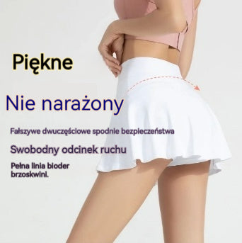 🔥【49% ZNIŻKI】👗【Kup 1, otrzymaj 1 za darmo】2 sztuki damskich sukienek ze zintegrowanymi spodenkami do sportu i fitnessu – dostępne w 13 kolorach