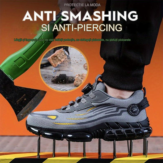 🥾Obuwie robocze Knauf, odpowiednie do codziennego użytku, odporne na uderzenia i przebicia, ze stalowym noskiem, wygodne buty