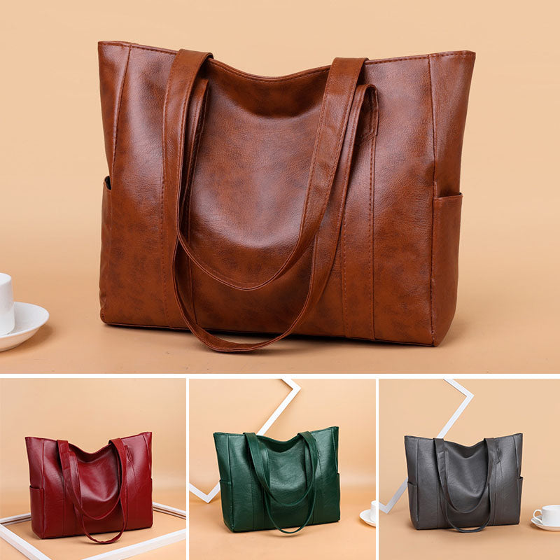 🔥✨【Nowość 2025】Damska torba na ramię z miękkiej skóry, duża pojemność, styl retro