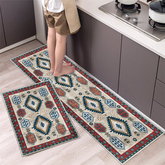 💥49% zľava 【40*60cm+40*120cm】🌺Protišmykový kuchynský koberec Dlhý savý kuchynský koberec