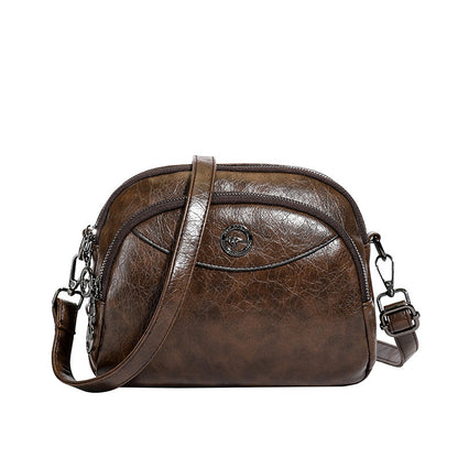 👜【Vrhunski material iz pravega usnja】Elegantna torba za čez ramo za ženske