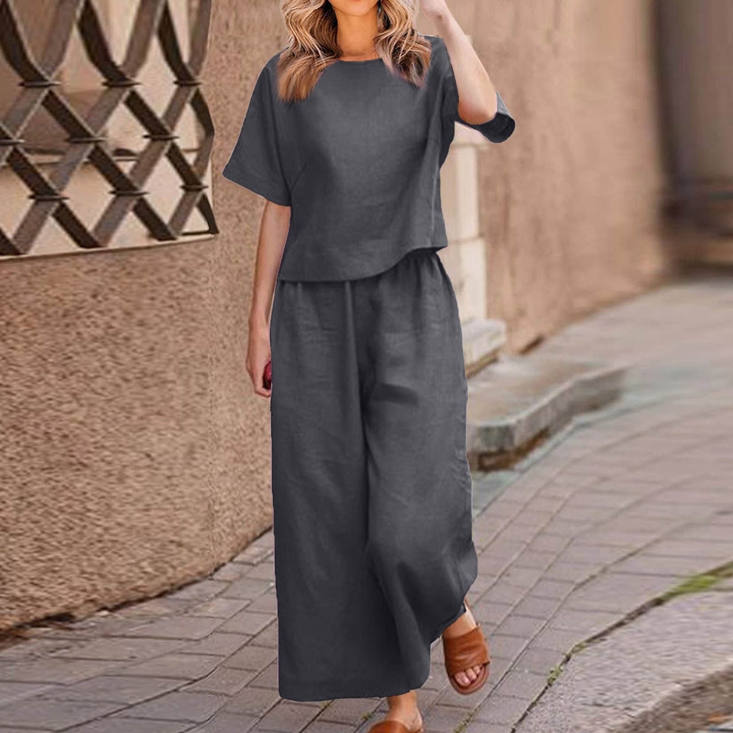 🧥【 S–2XL】Elegante conjunto de dos piezas para mujer — Holgado y cómodo 🍂