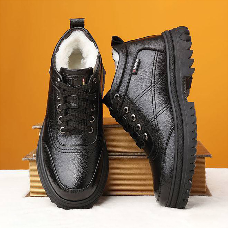 🔥Vremenski ograničena ponuda🔥【39-44】 Zimske tople muške kožne čizme s debelim potplatom