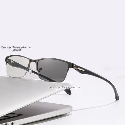 👓Nuevas gafas de lectura semi al aire para personas de mediana edad y mayores, con funciones de zoom, multifocales, fotosensibles, fotocromáticas y de bloqueo de luz azul.