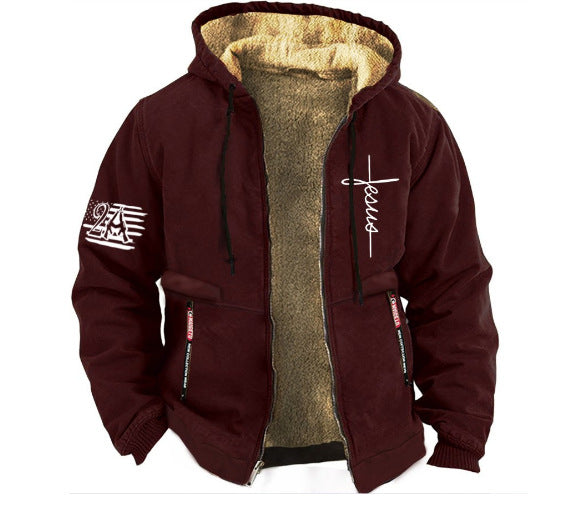 【S-3XL】Modna męska, jesienno-zimowa, pogrubiana kurtka z lekkiego aksamitu