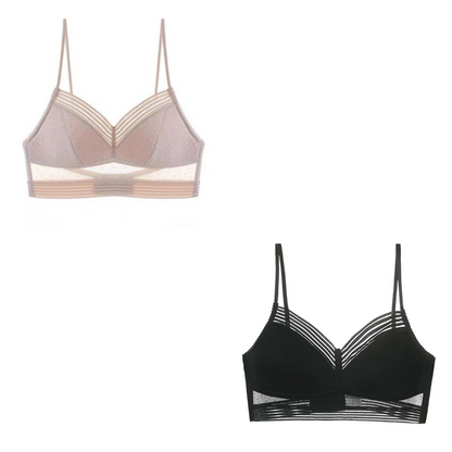 🌷🌈【2 sztuki】【S-3XL】👙Letni ultracienki koronkowy biustonosz w kształcie litery U z pięknym tyłem