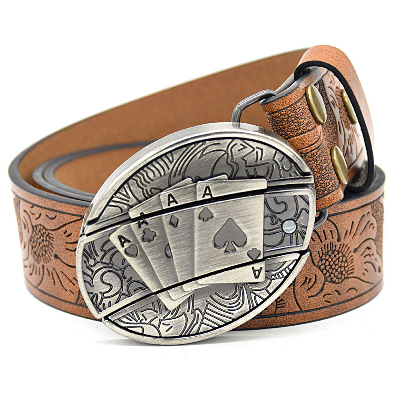 🎁👍Cinturón en relieve para hombre con cuchillo incorporado
