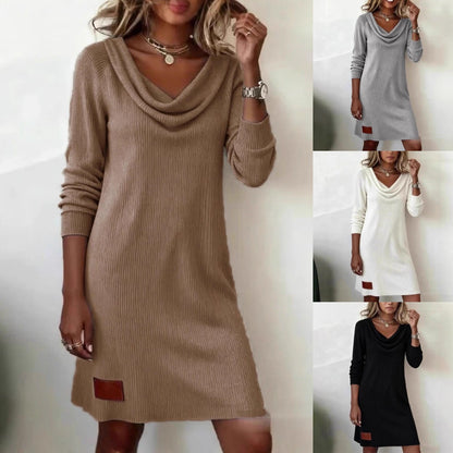 💃Nova zimska pletena obleka