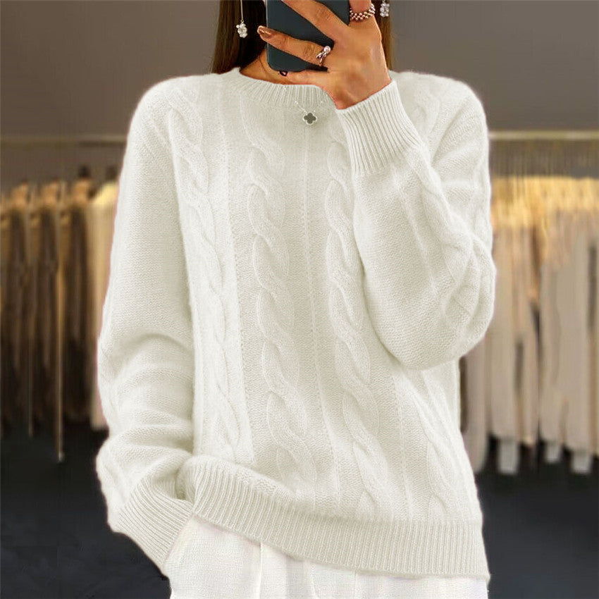 🔥【S-XL】 jesienny i zimowy nowy, jednokolorowy, wysokiej jakości wełniany sweter