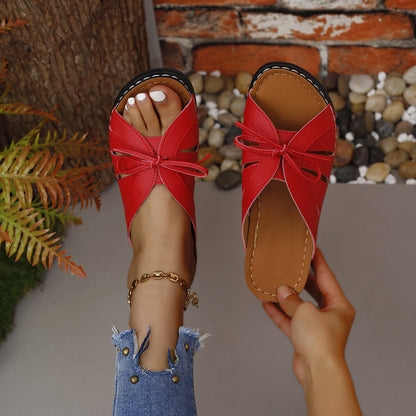 ☀️【36-43】Zapatillas planas con punta abierta a la moda para mujer