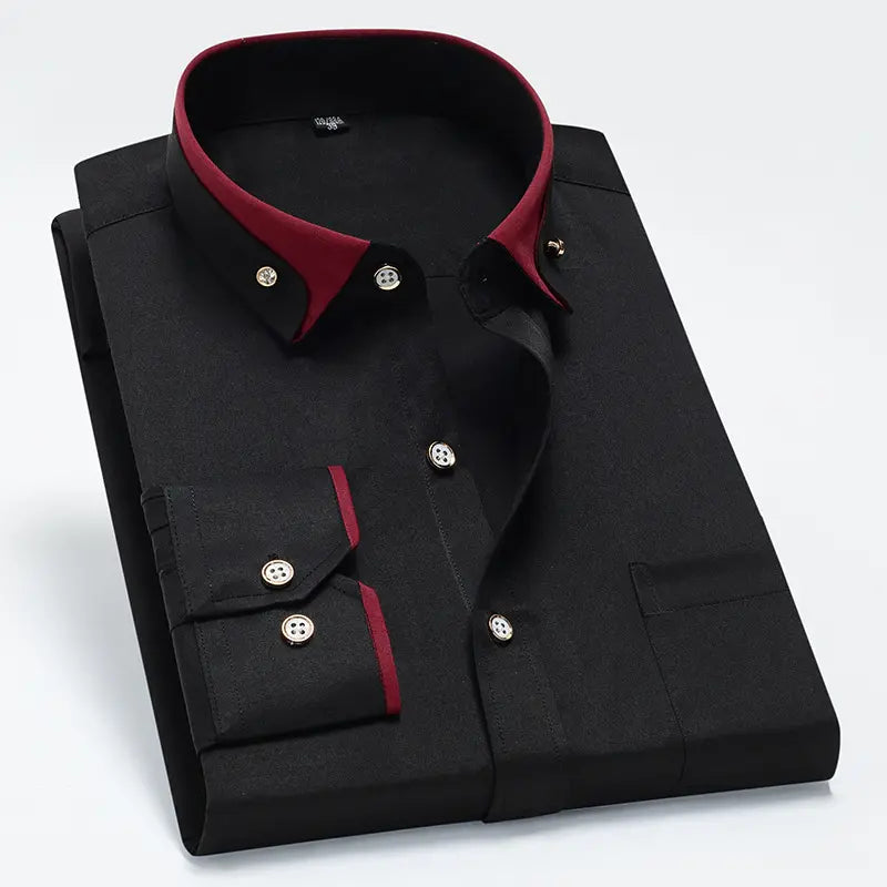 【S-4XL】👕2025 nová prodyšná business ležérní pánská košile