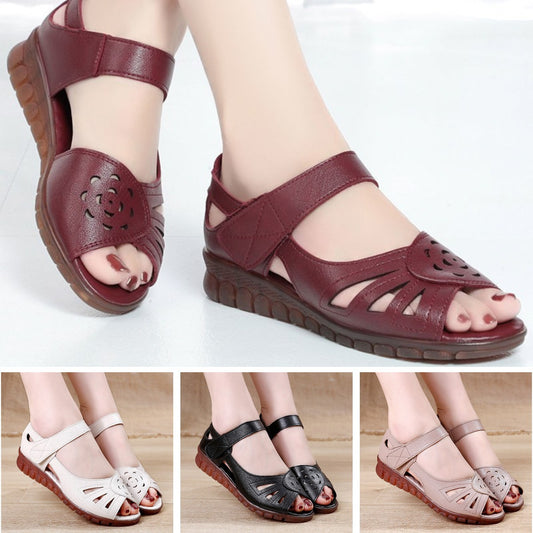 🔥【35-41】2024 Miękkie i wygodne sandały damskie z prawdziwej skóry